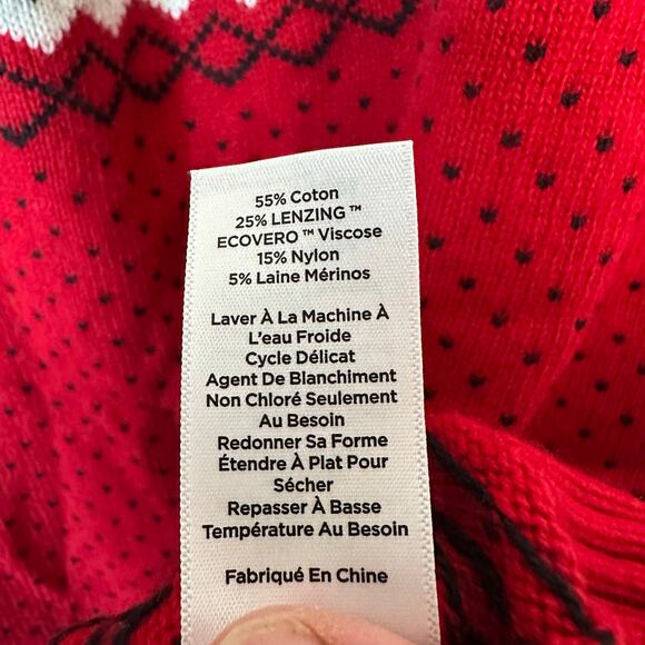 Talbots holiday yolk fair Isle sweater crewneck winter cozycore plus size - Picture 7 of 10